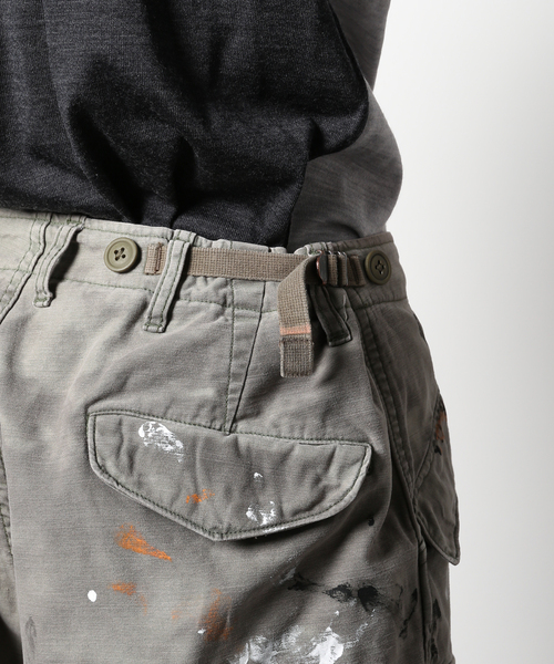 JOURNAL STANDARD J.S HOMESTEAD（ジャーナルスタンダードホームステッド）の「【j.s.homestead】HSM-51 BACK SATIN PAINT CARGO（カーゴパンツ・メンズ・カーキ・MEDIUM/LARGE）」の11枚目の写真