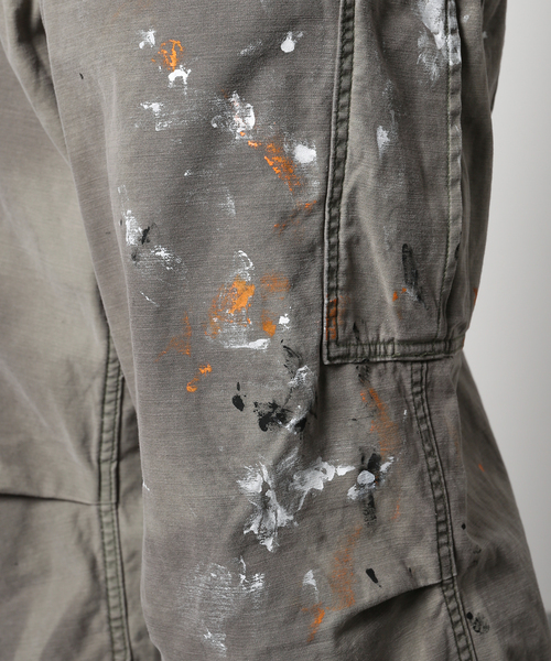 JOURNAL STANDARD J.S HOMESTEAD（ジャーナルスタンダードホームステッド）の「【j.s.homestead】HSM-51 BACK SATIN PAINT CARGO（カーゴパンツ・メンズ・カーキ・MEDIUM/LARGE）」の14枚目の写真