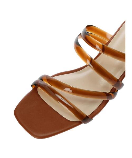 minia（ミニア）の「・minia クリアチューブサンダル（サンダル・レディース・グリーン/ブラウン/イエロー/アイボリー・M/S/L/LL）」の5枚目の写真