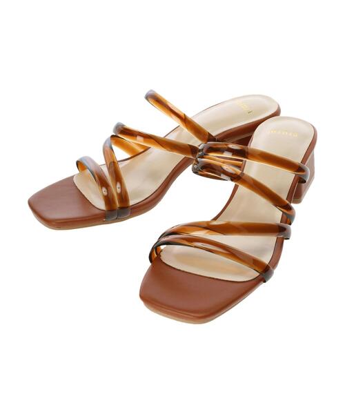 minia（ミニア）の「・minia クリアチューブサンダル（サンダル・レディース・グリーン/ブラウン/イエロー/アイボリー・M/S/L/LL）」の14枚目の写真