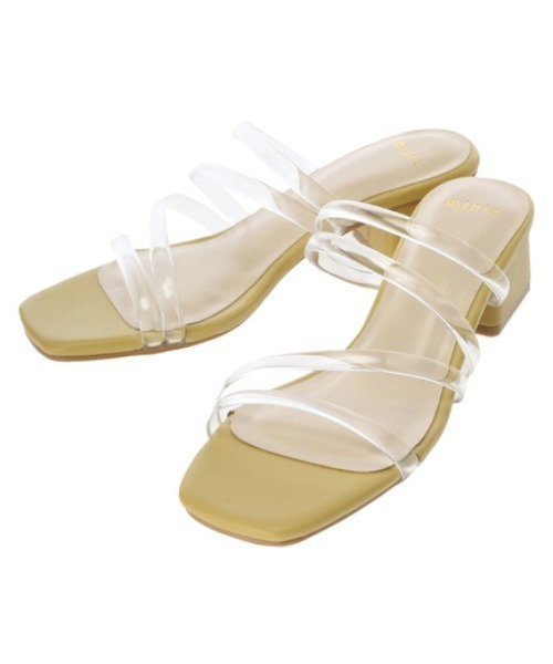 minia（ミニア）の「・minia クリアチューブサンダル（サンダル・レディース・グリーン/ブラウン/イエロー/アイボリー・M/S/L/LL）」の4枚目の写真