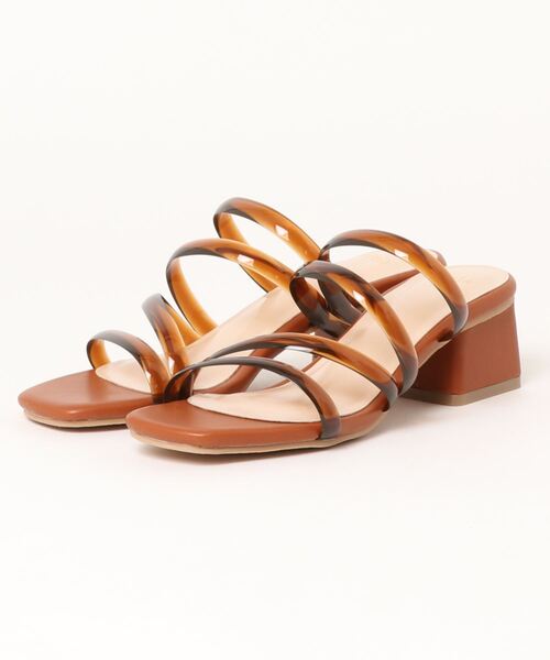 minia（ミニア）の「・minia クリアチューブサンダル（サンダル・レディース・グリーン/ブラウン/イエロー/アイボリー・M/S/L/LL）」の6枚目の写真