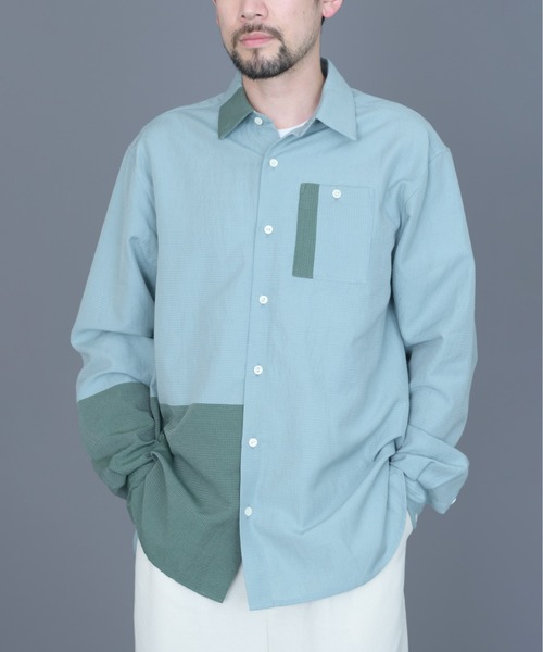 rikolekt（リコレクト）の「particle Shirt（シャツ/ブラウス・レディース・グリーン/グレー・3/2）」の8枚目の写真