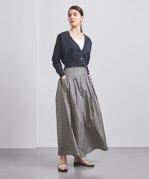UNITED ARROWS(ユナイテッドアローズ)の「P Vネック ショート ドルマンスリーブ カーディガン(カーディガン/ボレロ・レディース・ネイビー/オフホワイト/イエロー・FREE)」の19枚目の写真