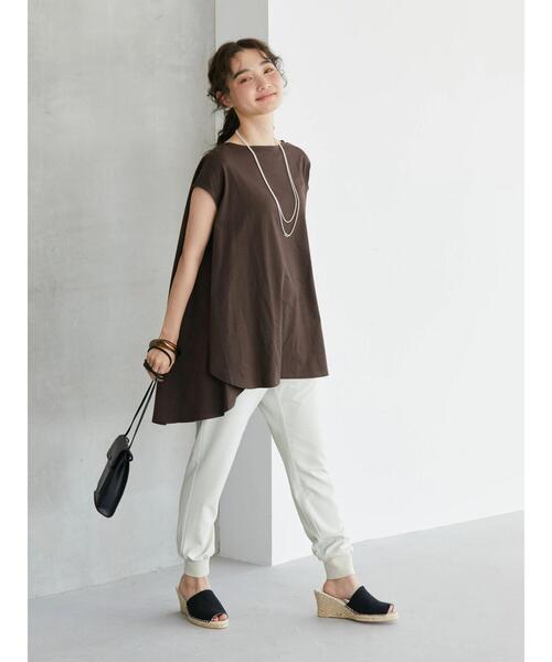 AMERICAN HOLIC(アメリカンホリック)の「スリムジョグパンツ(スウェットパンツ・レディース・ブラック/ライトベージュ・S/M/L)」の10枚目の写真