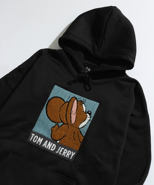 Tom&Jerry(トムアンドジェリー)の「【Tom & Jerry/トム & ジェリー】裏起毛 アートワーク プルオーバーパーカー(パーカー・メンズ・ブラック/オフホワイト/グリーン/ブラック系その他・LL/M/L)」の12枚目の写真