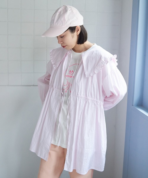 bulle de savon(ビュルデサボン)の「stripe puri ブラウス(シャツ/ブラウス・レディース・ブルー/ピンク・FREE)」の21枚目の写真