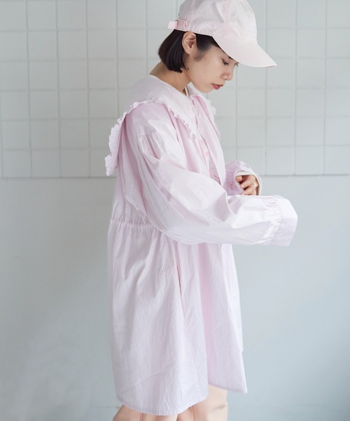 bulle de savon(ビュルデサボン)の「stripe puri ブラウス(シャツ/ブラウス・レディース・ブルー/ピンク・FREE)」の20枚目の写真
