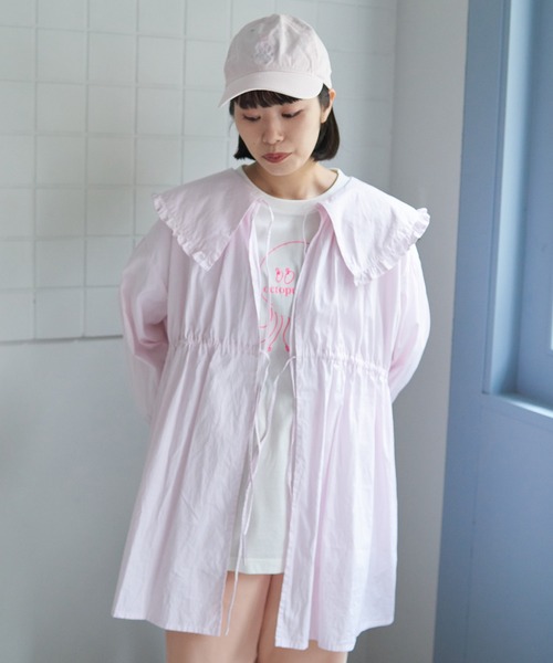 bulle de savon(ビュルデサボン)の「stripe puri ブラウス(シャツ/ブラウス・レディース・ブルー/ピンク・FREE)」の19枚目の写真