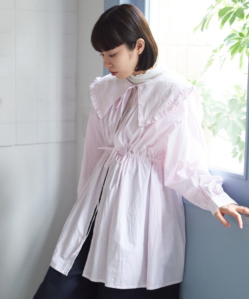 bulle de savon(ビュルデサボン)の「stripe puri ブラウス(シャツ/ブラウス・レディース・ブルー/ピンク・FREE)」の22枚目の写真