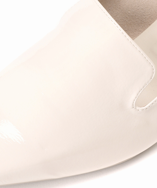 LE TALON（ルタロン）の「5cmスクエアレインギャザーパンプス（パンプス・レディース・ライトグレー/ブラックミックス/アイボリー・23.5cm/24cm/23cm/24.5cm）」の21枚目の写真