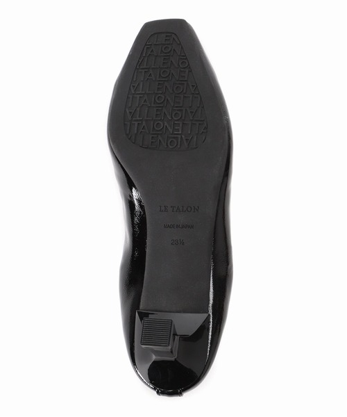 LE TALON（ルタロン）の「5cmスクエアレインギャザーパンプス（パンプス・レディース・ライトグレー/ブラックミックス/アイボリー・23.5cm/24cm/23cm/24.5cm）」の9枚目の写真