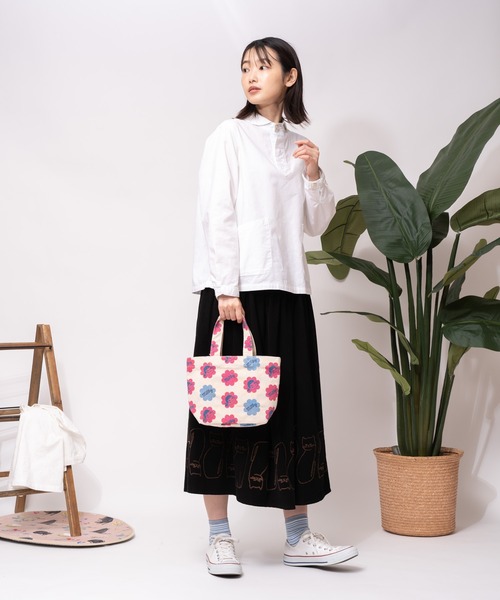 salle de bal（サルデバル）の「ペコちゃん ミルキー ミニ トート バッグ  miniTOTEpokoshiba FRH（トートバッグ・レディース・ベージュ/ピンク/ナチュラル/ブルー/グリーン・FREE）」の7枚目の写真