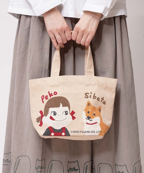 salle de bal（サルデバル）の「ペコちゃん ミルキー ミニ トート バッグ  miniTOTEpokoshiba FRH（トートバッグ・レディース・ベージュ/ピンク/ナチュラル/ブルー/グリーン・FREE）」の10枚目の写真