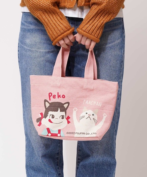 salle de bal（サルデバル）の「ペコちゃん ミルキー ミニ トート バッグ  miniTOTEpokoshiba FRH（トートバッグ・レディース・ベージュ/ピンク/ナチュラル/ブルー/グリーン・FREE）」の14枚目の写真