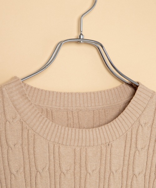 WEGO(ウィゴー)の「半袖ニット(ニット/セーター・レディース・アイボリー・FREE)」の5枚目の写真