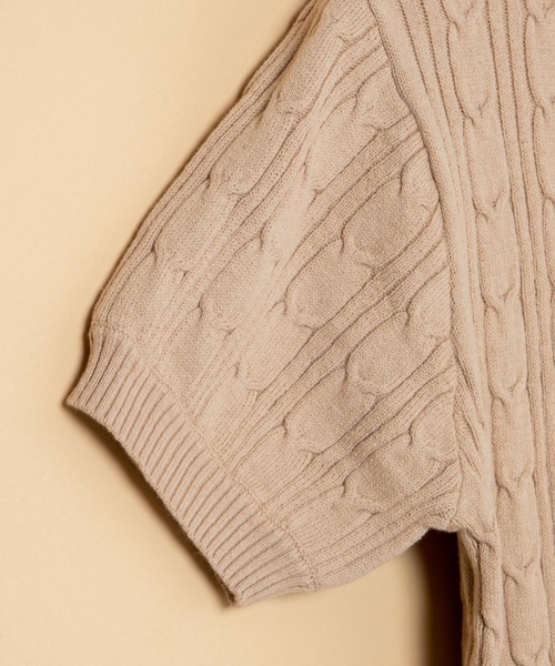 WEGO(ウィゴー)の「半袖ニット(ニット/セーター・レディース・アイボリー・FREE)」の7枚目の写真