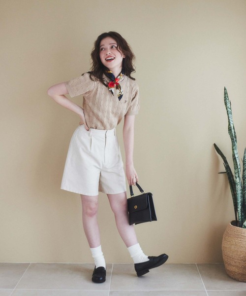 WEGO(ウィゴー)の「半袖ニット(ニット/セーター・レディース・アイボリー・FREE)」の9枚目の写真