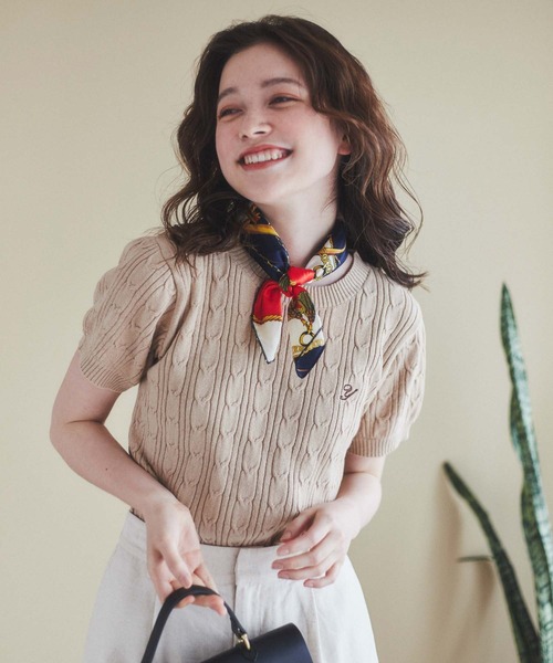 WEGO(ウィゴー)の「半袖ニット(ニット/セーター・レディース・アイボリー・FREE)」の8枚目の写真