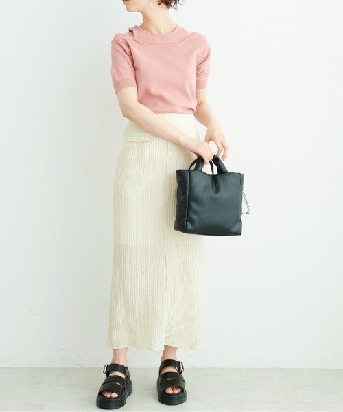 FREE'S MART（フリーズマート）の「◆ソフト2Wayバッグ（ショルダーバッグ・レディース・ブラック/ピンク・ﾌﾘ-）」の20枚目の写真