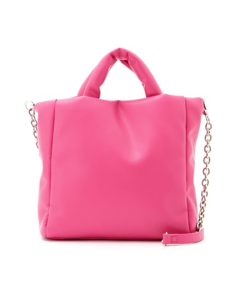 FREE'S MART（フリーズマート）の「◆ソフト2Wayバッグ（ショルダーバッグ・レディース・ブラック/ピンク・ﾌﾘ-）」の14枚目の写真