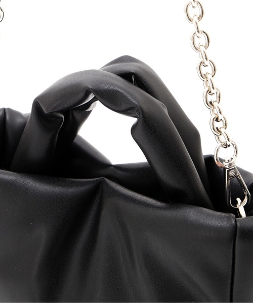 FREE'S MART（フリーズマート）の「◆ソフト2Wayバッグ（ショルダーバッグ・レディース・ブラック/ピンク・ﾌﾘ-）」の8枚目の写真