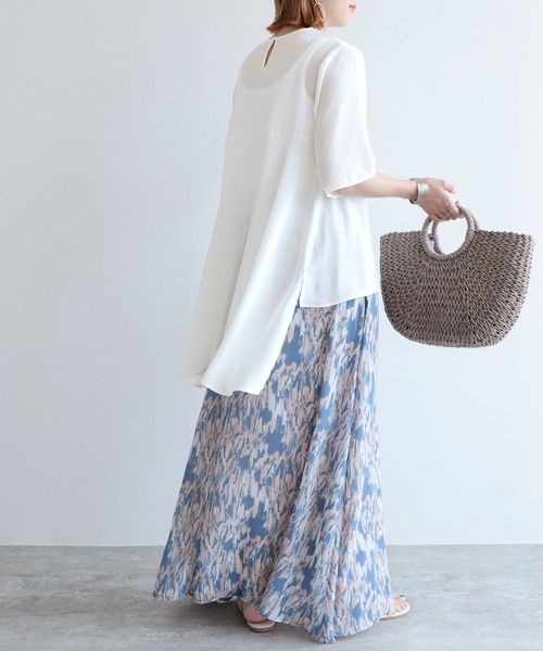 reca（レカ）の「テールカットシアーブラウス（シャツ/ブラウス・レディース・ホワイト/スモークピンク・M/L）」の16枚目の写真