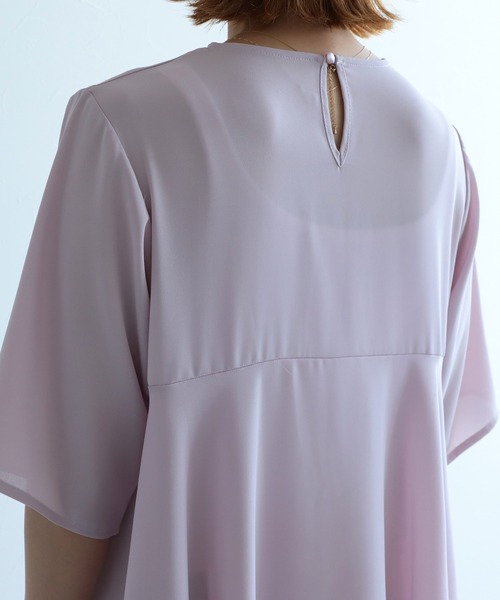 reca（レカ）の「テールカットシアーブラウス（シャツ/ブラウス・レディース・ホワイト/スモークピンク・M/L）」の14枚目の写真