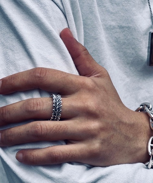 【セール】【blatto 925silver】925シルバー リーフ デザイン リング / blat-p1r36-7g（リング）｜blatto（ブラット）