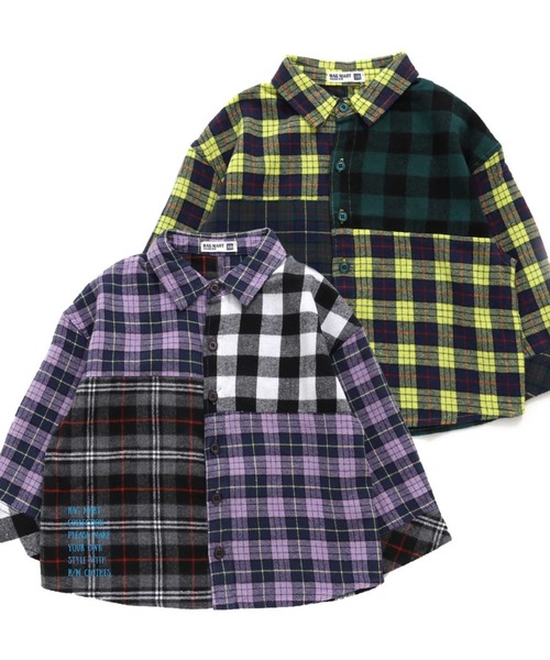 RAGMART（ラグマート）の「チェックシャツ（シャツ/ブラウス・キッズ・パープル/イエロー・110cm/100cm/120cm/130cm）」の15枚目の写真