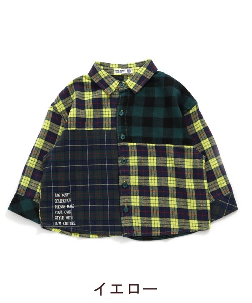 RAGMART（ラグマート）の「チェックシャツ（シャツ/ブラウス・キッズ・パープル/イエロー・110cm/100cm/120cm/130cm）」の12枚目の写真