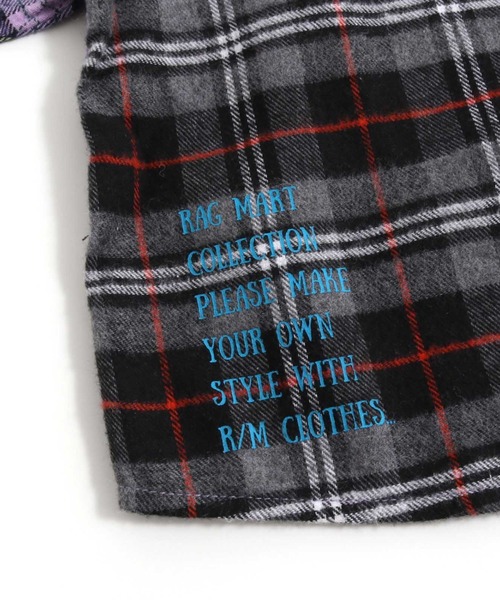 RAGMART（ラグマート）の「チェックシャツ（シャツ/ブラウス・キッズ・パープル/イエロー・110cm/100cm/120cm/130cm）」の9枚目の写真