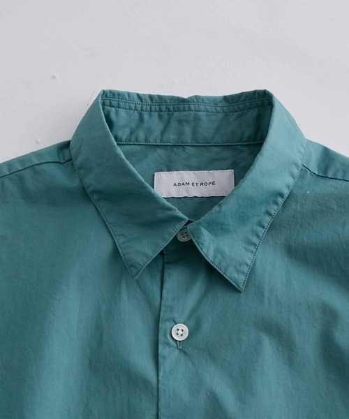 ADAM ET ROPE'(アダムエロペ)の「ビッグシルエット レギュラーカラーシャツ(シャツ/ブラウス・メンズ・ホワイト/グリーン・M/L)」の15枚目の写真