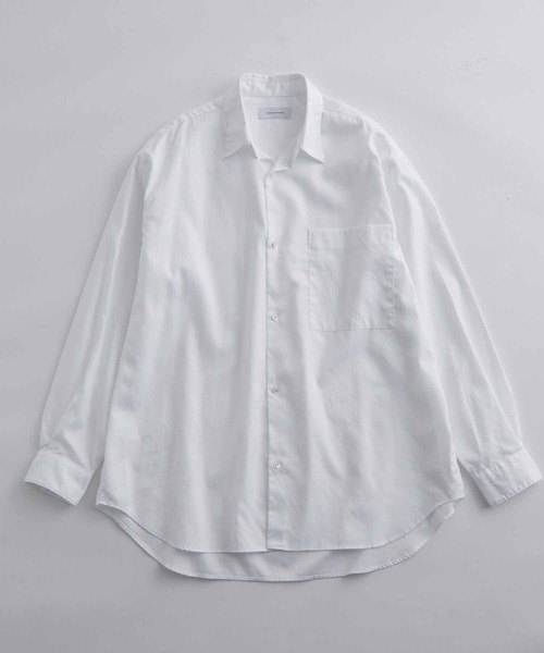 ADAM ET ROPE'(アダムエロペ)の「ビッグシルエット レギュラーカラーシャツ(シャツ/ブラウス・メンズ・ホワイト/グリーン・M/L)」の13枚目の写真