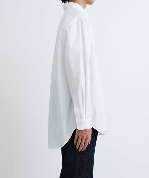ADAM ET ROPE'(アダムエロペ)の「ビッグシルエット レギュラーカラーシャツ(シャツ/ブラウス・メンズ・ホワイト/グリーン・M/L)」の11枚目の写真