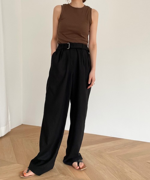 CANAL JEAN（キャナルジーン）の「RED CHOP WORKS(レッドチョップワークス) フライスタンクトップ（タンクトップ・レディース・ホワイト/ブラック/ブラウン・38）」の9枚目の写真