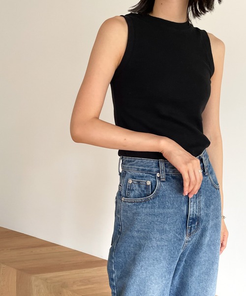 CANAL JEAN（キャナルジーン）の「RED CHOP WORKS(レッドチョップワークス) フライスタンクトップ（タンクトップ・レディース・ホワイト/ブラック/ブラウン・38）」の7枚目の写真