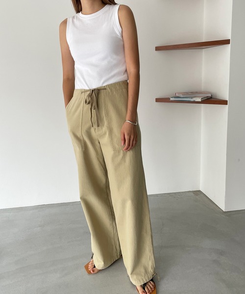 CANAL JEAN（キャナルジーン）の「RED CHOP WORKS(レッドチョップワークス) フライスタンクトップ（タンクトップ・レディース・ホワイト/ブラック/ブラウン・38）」の10枚目の写真