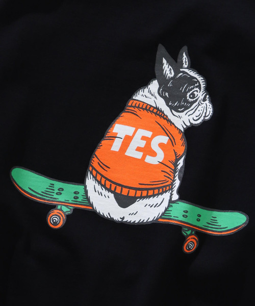 The Endless Summer（エンドレスサマー）の「TES SKATE BUHI LONG SLEEVE T-SHIRT / ロンT（Tシャツ/カットソー・メンズ・ブラック/ホワイト/ダークグリーン/ネイビー/ベージュ/ミント・SMALL/MEDIUM/LARGE/X-LARGE）」の10枚目の写真