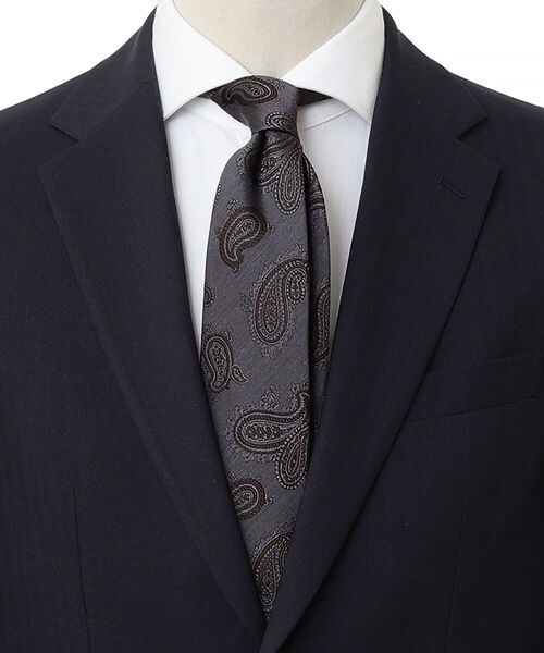 B:MING by BEAMS(ビーミングバイビームス)の「B:MING by BEAMS / シルク プリントネクタイ 22F(ネクタイ・メンズ・グレー/グレー系その他/ブラウン系その他/ブルー系その他/ブルー系その他2/ブルー系その他3・ONE SIZE)」の2枚目の写真