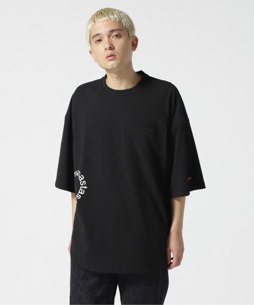 MANASTASH（マナスタッシュ）の「MANASTASH/マナスタッシュ　MS Circle logo tee　MSサークルロゴティー（Tシャツ/カットソー・メンズ・ホワイト/ベージュ/ブラック・L/M）」の3枚目の写真