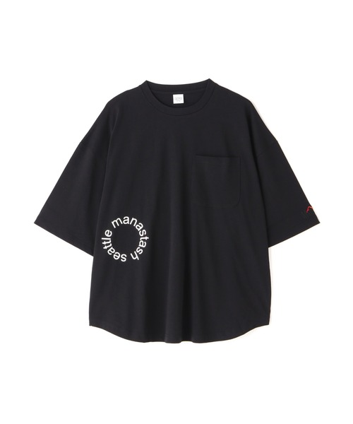 MANASTASH（マナスタッシュ）の「MANASTASH/マナスタッシュ　MS Circle logo tee　MSサークルロゴティー（Tシャツ/カットソー・メンズ・ホワイト/ベージュ/ブラック・L/M）」の19枚目の写真