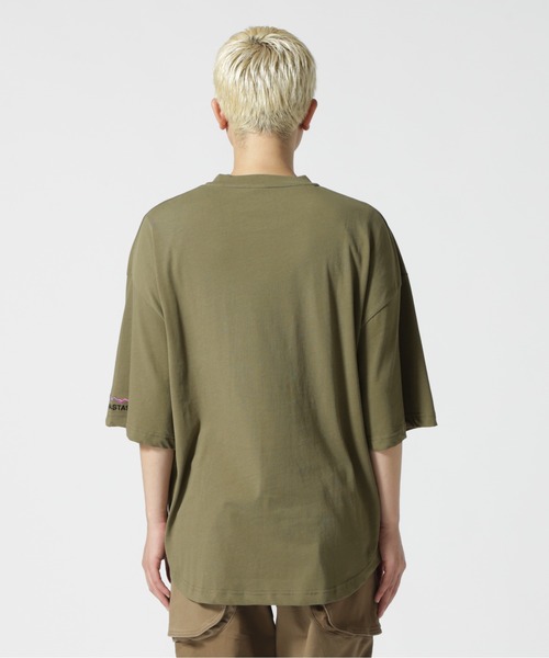 MANASTASH（マナスタッシュ）の「MANASTASH/マナスタッシュ　MS Circle logo tee　MSサークルロゴティー（Tシャツ/カットソー・メンズ・ホワイト/ベージュ/ブラック・L/M）」の6枚目の写真