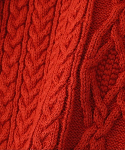 N.（N. Natural Beauty Basic）（エヌエヌナチュラルビューティーベーシック）の「◆柄編みパフニット（ニット/セーター・レディース・オフホワイト/モカ/レッド・MEDIUM）」の15枚目の写真