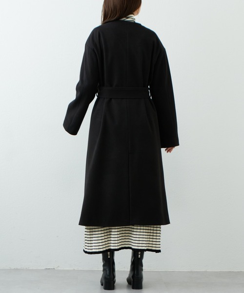 natural couture（ナチュラルクチュール）の「2022AWアイテム/マフラー付きレディコート（その他アウター・レディース・ブラック/ベージュ/ピンク/アイボリー/その他1・FREE）」の16枚目の写真