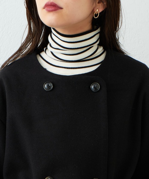 natural couture（ナチュラルクチュール）の「2022AWアイテム/マフラー付きレディコート（その他アウター・レディース・ブラック/ベージュ/ピンク/アイボリー/その他1・FREE）」の21枚目の写真