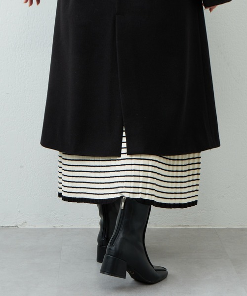 natural couture（ナチュラルクチュール）の「2022AWアイテム/マフラー付きレディコート（その他アウター・レディース・ブラック/ベージュ/ピンク/アイボリー/その他1・FREE）」の10枚目の写真