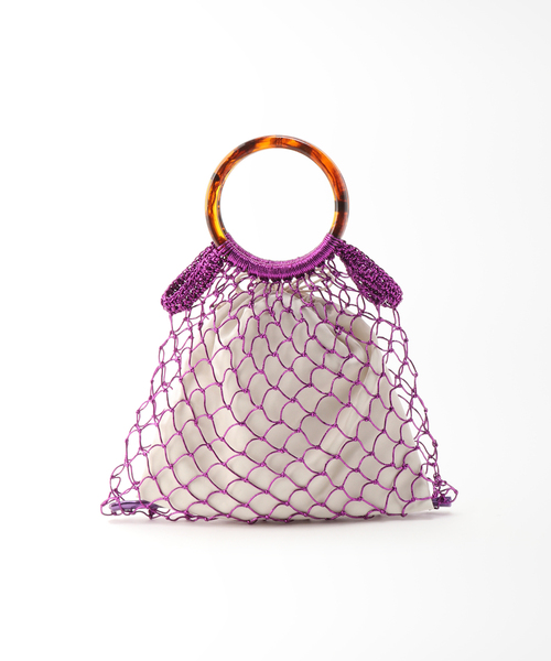 B.C STOCK（ベーセーストック）の「アクリルハンドルメタリックコードBAG （ハンドバッグ）」 WEAR