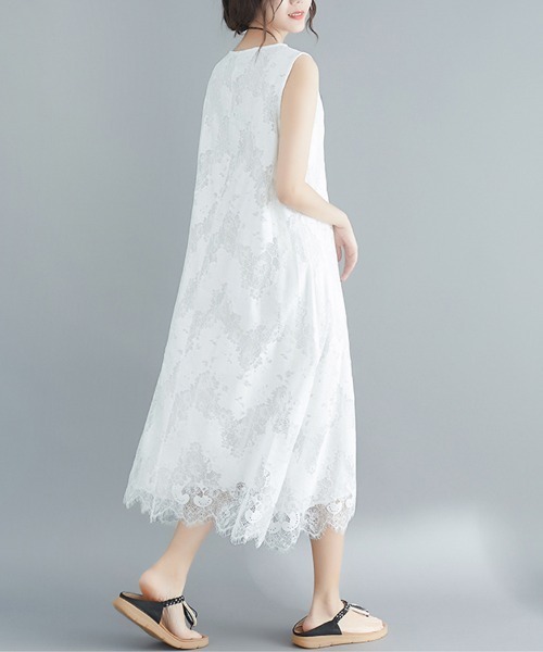 Doux Belle(ドゥーベル)の「レースマキシワンピース(ワンピース・レディース・ホワイト/ブラック・MEDIUM/LARGE/X-LARGE/XX-LARGE)」の18枚目の写真