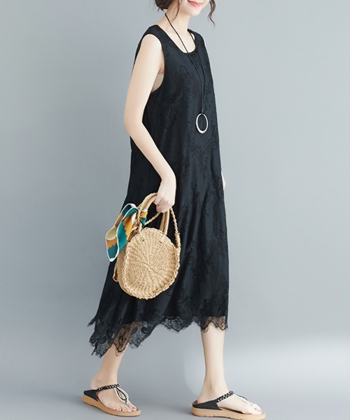 Doux Belle(ドゥーベル)の「レースマキシワンピース(ワンピース・レディース・ホワイト/ブラック・MEDIUM/LARGE/X-LARGE/XX-LARGE)」の12枚目の写真